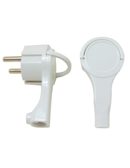 CLAVIJA LATERAL EXTRAPLANA 16A/250V BLAN