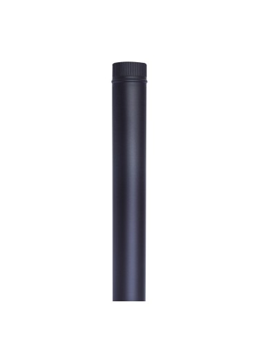 TUBO PINTADO NEGRO T600 1 MT. Ø 120MM.