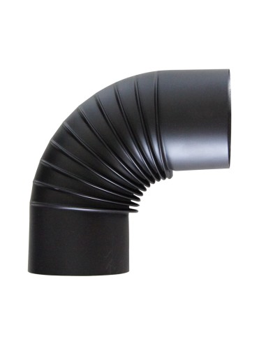 CODO 90º PINTADO NEGRO T600.  Ø 120MM.