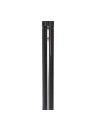 TUBO ESTUFA VITRIF NEGRO 1 M . Ø 100 mm.