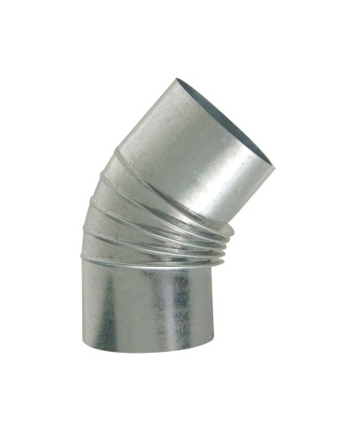 CODO 45º RIZADO ESTUFA GALV. Ø 150 MM.