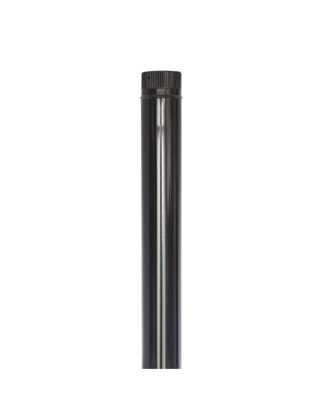 TUBO ESTUFA VITRIF. NEGRO.1 MT.Ø 120 MM.