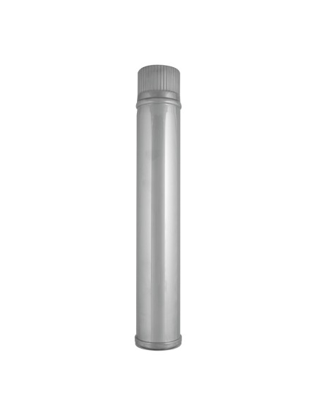 TUBO PELLET 1 M.  INOX 316. Ø 80 mm.