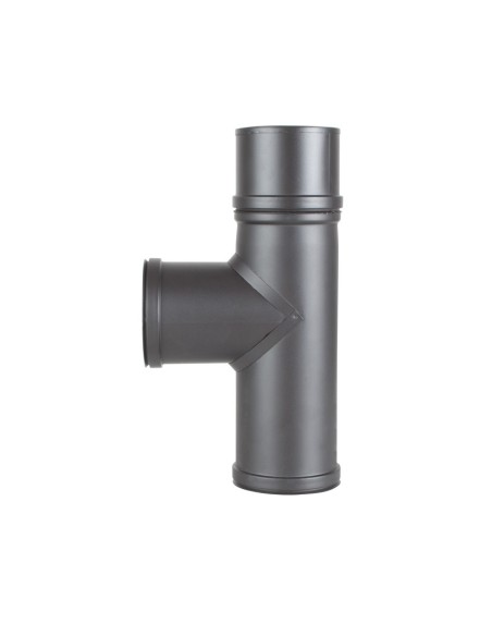 TE C/ TAPA PELLET INOX PINT GRAF Ø 80 mm