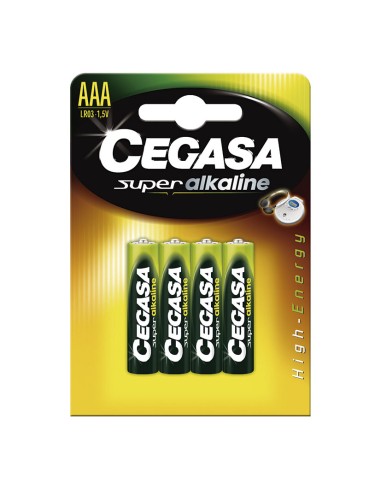 PILAS ALCALINAS LR03 CEGASA BL. 4 U