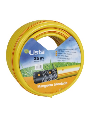 MANGUERA TRICOTADA. 19 MM X 25 M LISTA