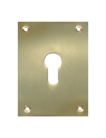 PLACA BOCALLAVE 2 UN. 80X80MM LAT.PULIDO