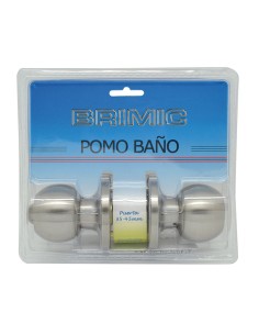 POMO PUERTA BOLA BAÑO INOXIDABLE