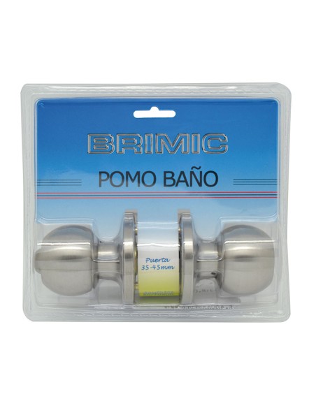 POMO PUERTA BOLA BAÑO INOXIDABLE