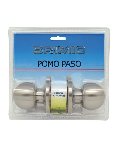 POMO PUERTA BOLA PASO INOXIDABLE