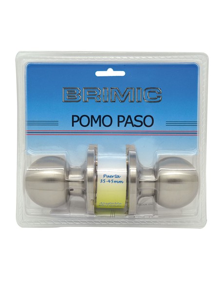POMO PUERTA BOLA PASO INOXIDABLE
