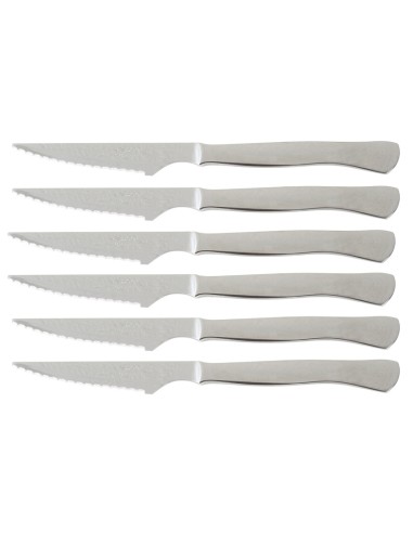 CUCHILLO. SET 6 CHULETEROS MONOBLOCK