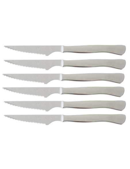 CUCHILLO. SET 6 CHULETEROS MONOBLOCK
