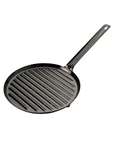 ASADOR ESMALTADO CON MANGO, 24 CM.