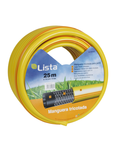 MANGUERA TRICOTADA. 15 MM X 25 M LISTA