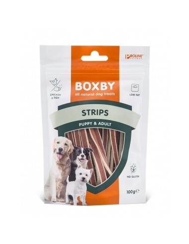 Boxby Strips Tiras Pollo y Pescado 100 gr