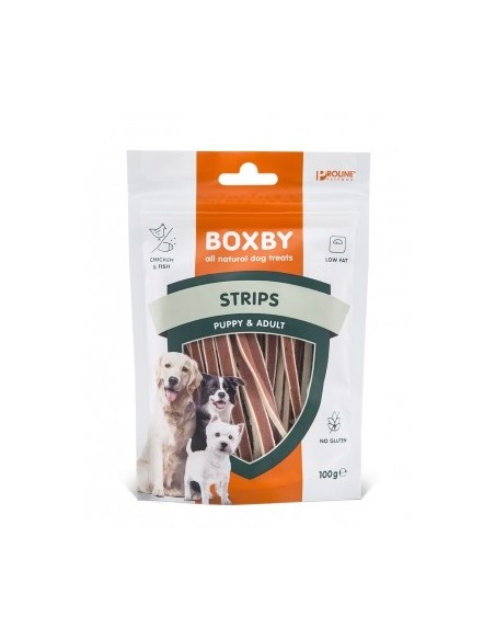 Boxby Strips Tiras Pollo y Pescado 100 gr