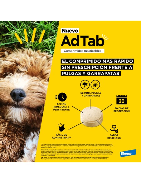 Adtab Comprimido Masticable Antiparasitario para Perro