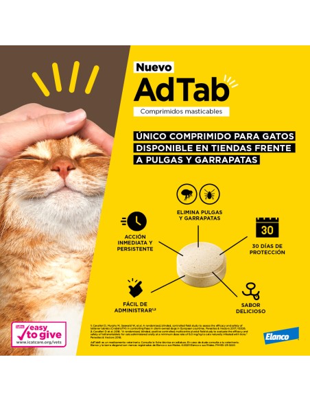 Adtab Comprimido Masticable Antiparasitario para Gato