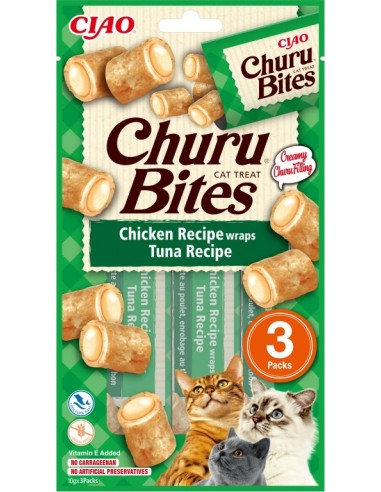 Churu Bites Receta de Atún para Gatos 3x10 gr