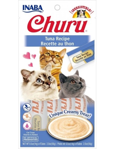 Churu Golosina Húmeda de Atún para Gatos 4x14 gr